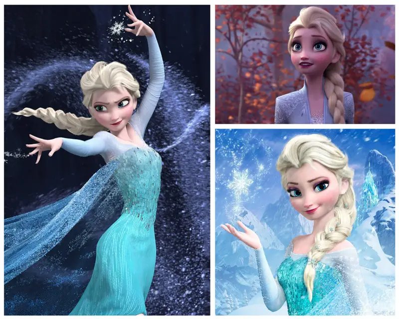 Hottest cartoon character Elsa from Frozen