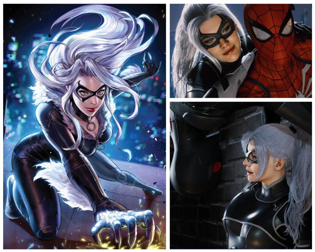 hottest female cartoon characters Felicia Hardy from Spider-Man: The City That Never Sleeps