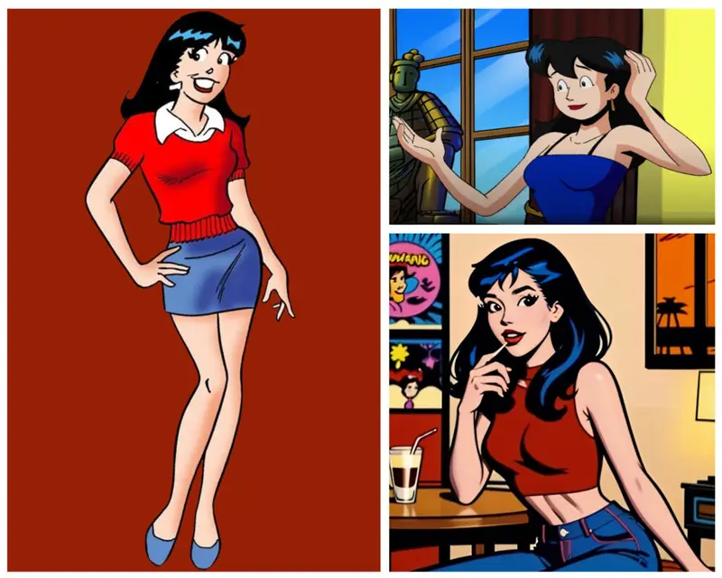 hottest female cartoon characters Veronica Lodge from Riverdale