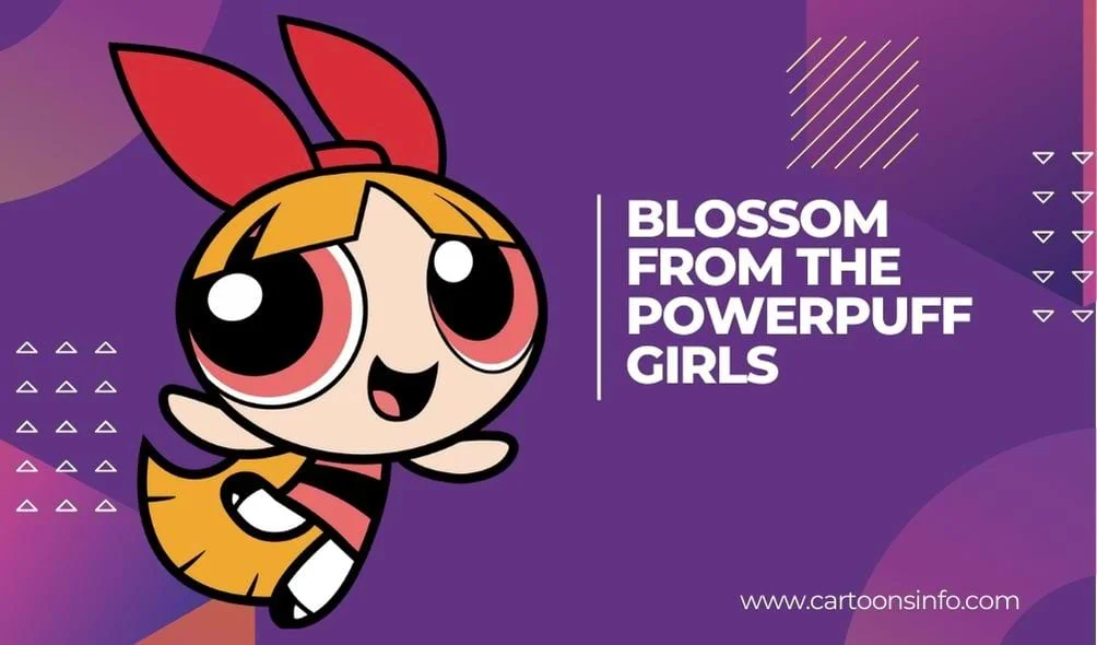 Red hair cartoon character Blossom from The Powerpuff Girls