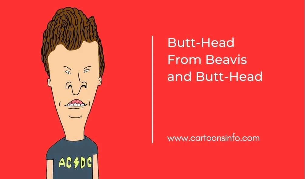 long face cartoon character Butt-Head From Beavis and Butt-Head
