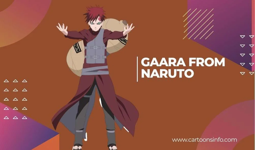 Redhead cartoon character Gaara from Naruto