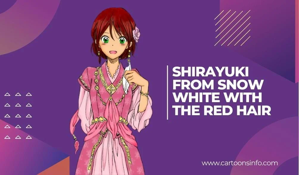 Red hair cartoon character Shirayuki from Snow White with the Red Hair