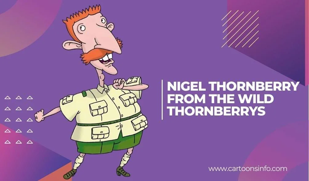 Red hair cartoon character Nigel Thornberry from The Wild Thornberrys