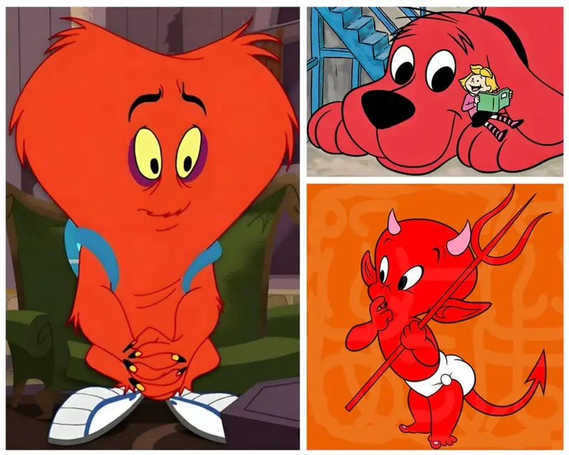 Red Cartoon Characters