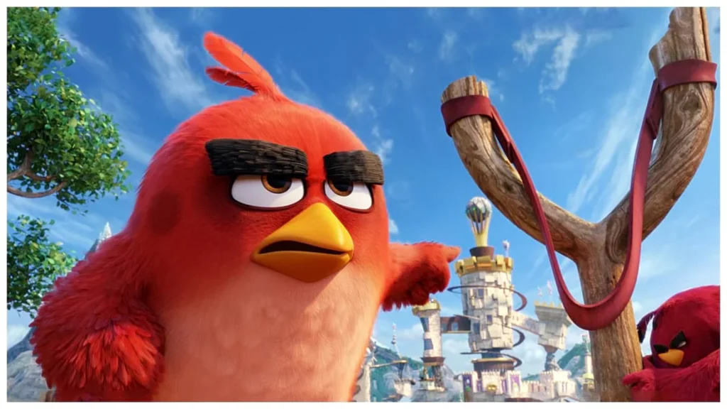 One of the most popular red cartoon character Red from Angry Birds