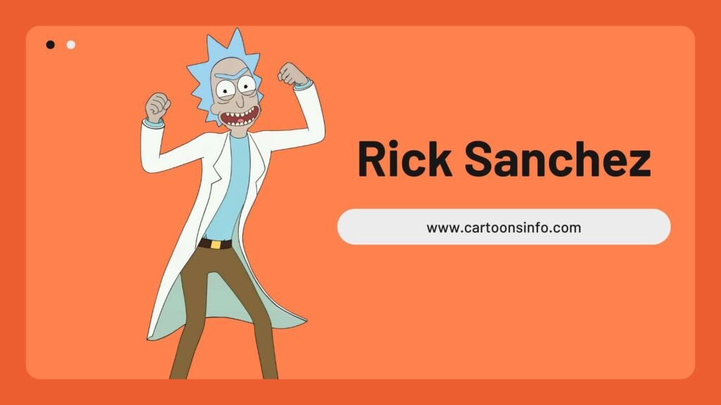 Cartoon Character With Spiked Hair: Rick Sanchez From Rick and Morty