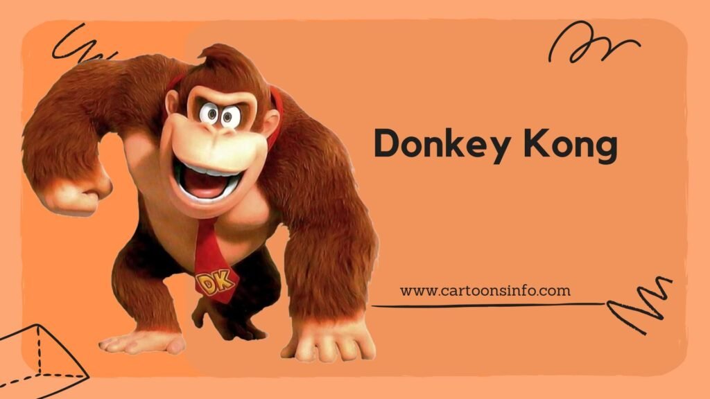 Monkey Cartoon Characters; Donkey Kong from The Super Mario Bros. Movie