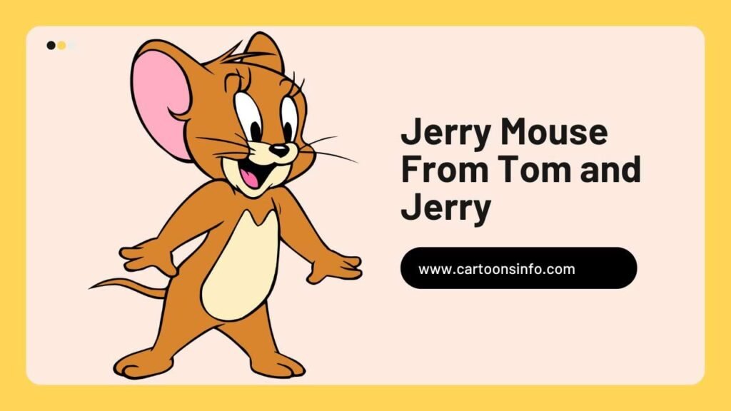 Brown Cartoon Character Jerry Mouse From Tom and Jerry 