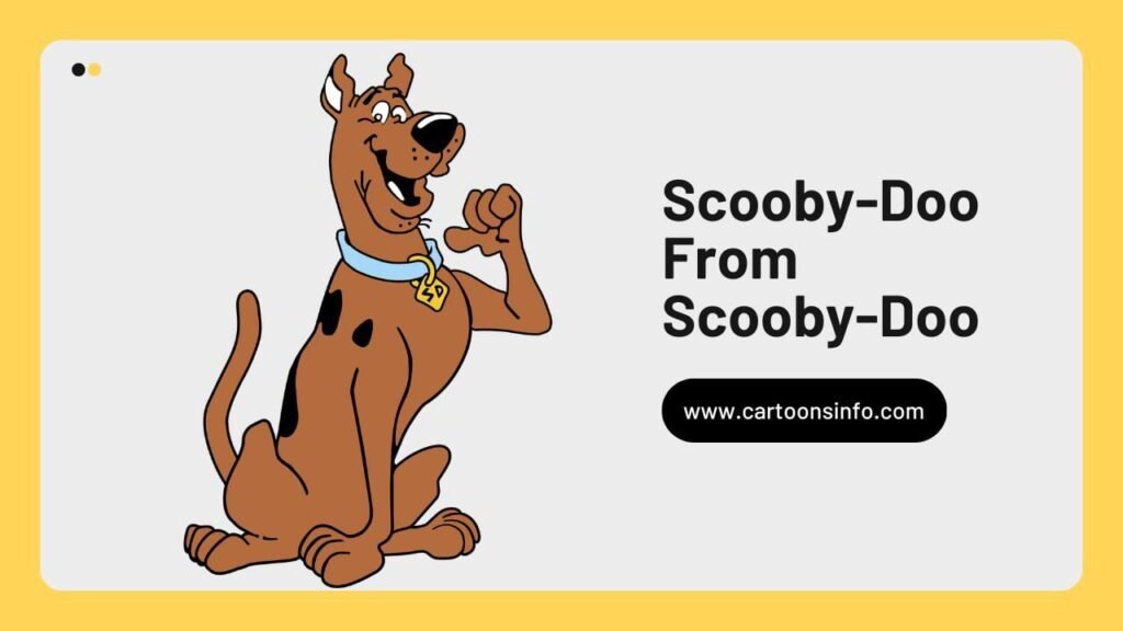 Brown Cartoon Character Scooby-Doo From Scooby-Doo