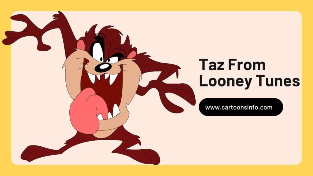 Brown Cartoon Character Taz From Looney Tunes