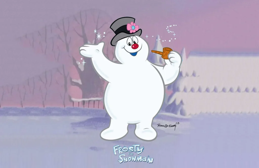 White Cartoon Characters: Frosty from Frosty The Snowman