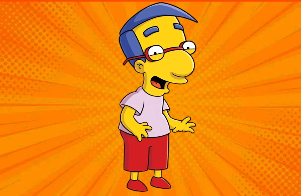 Nerdy Cartoon Characters With Glasses: Milhouse Van Houten from The Simpsons
