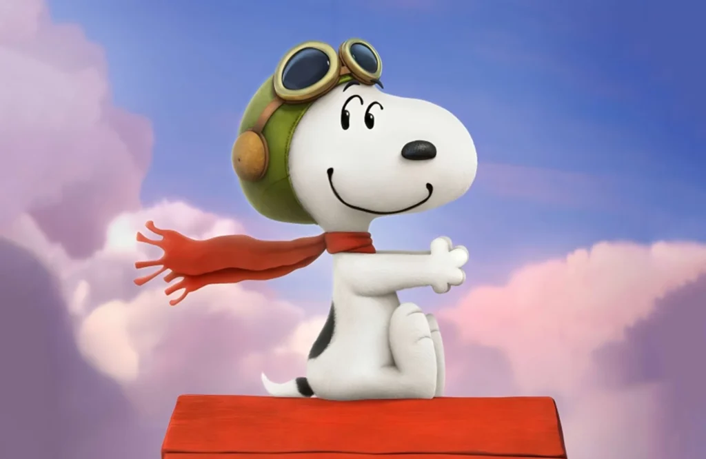 White Cartoon Characters: Snoopy from The Peanuts Movie