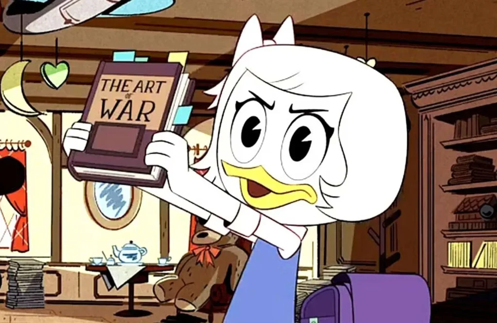 White Cartoon Characters: Webby Vanderquack from DuckTales
