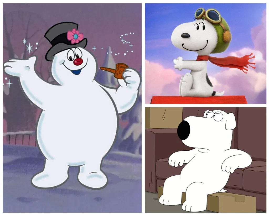 White Cartoon Characters