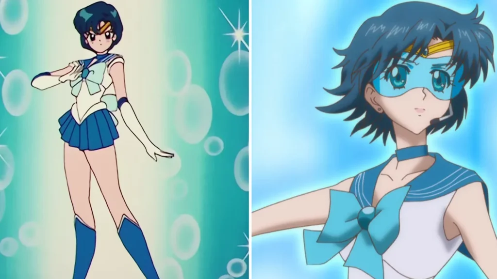 Cartoon Characters With Blue Hair: Sailor Mercury from Sailor Moon