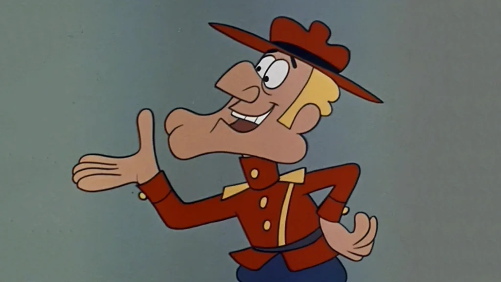Long chin cartoon character: Dudley Do-Right from Dudley Do-Right